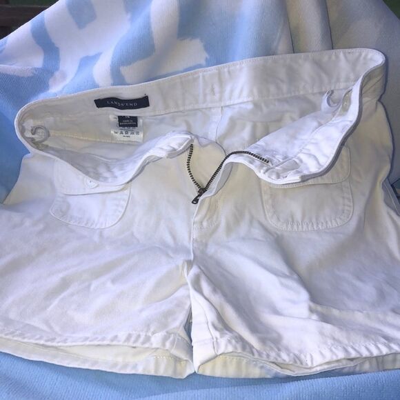 GIRLS size 14 white Lands End shorts - Picture 5 of 5